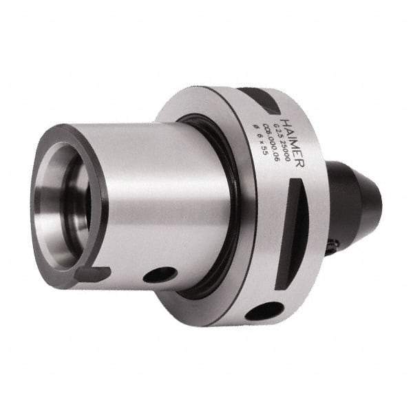 HAIMER - Capto C6 Taper Shank 6mm Hole End Mill Holder/Adapter - 63/64" Nose Diam, 55mm Projection, Through-Spindle Coolant - Exact Industrial Supply