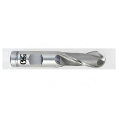 1/4'' Dia. - 2-7/16'' OAL - Bright M-42 Cobalt - Ball End SE EM - 2 FL - Americas Industrial Supply