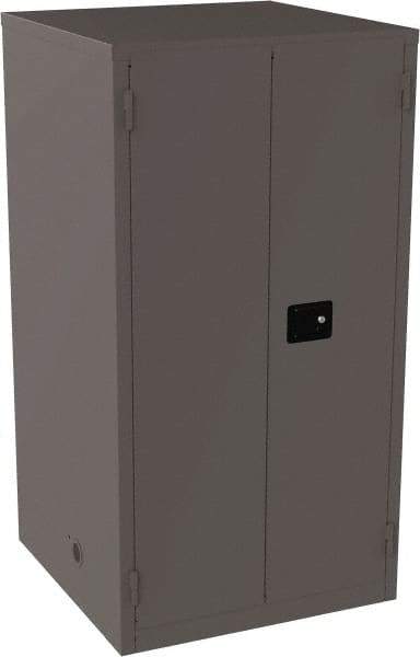 Jamco - 4 Shelf Security Storage Cabinet - Steel, 34" Wide x 34" Deep x 65" High, Gray - Americas Industrial Supply