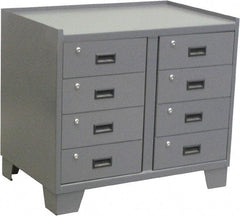 Jamco - Locking Storage Cabinet - Steel, 36" Wide x 24" Deep x 33" High, Gray - Americas Industrial Supply