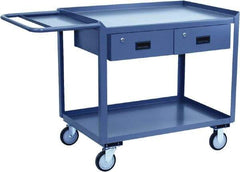 Jamco - Flush Mobile Work Bench - Steel, Gray, 24" Long x 36" Deep x 39" High - Americas Industrial Supply