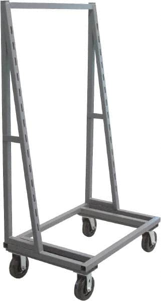 Jamco - 2,000 Lb Capacity, 1-Sided A-Frame Truck - 38" Long x 24" Wide x 67" High, 6" Diam Phenolic Wheels - Americas Industrial Supply