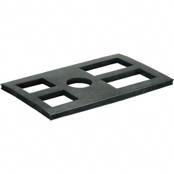 Dynabrade - 1/4" Thick, Polymer, Machinery Leveling Pad & Mat - 15,000 Lb Max Load - Americas Industrial Supply