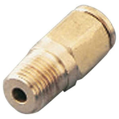 Dynabrade - 1/8 Male NPT Pneumatic Hose Press-On Swivel Fitting - 1/4" Hose ID - Americas Industrial Supply