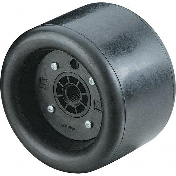 Dynabrade - 3-1/4" Wheel OD, 3" Wheel Width, 7,000 RPM, Composite, Pneumatic Wheel without Hub - 10-11/16" Long x 3" Wide, 5/8" Wheel Arbor Hole, For Use with 94498, 94507 & 94508 Dynacushion - Americas Industrial Supply