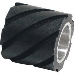 Dynabrade - 1" Diam x 1" Wide Contact Wheel Assembly - 5/8" Arbor Hole, Standard, 70 Duro Rubber Face - Americas Industrial Supply
