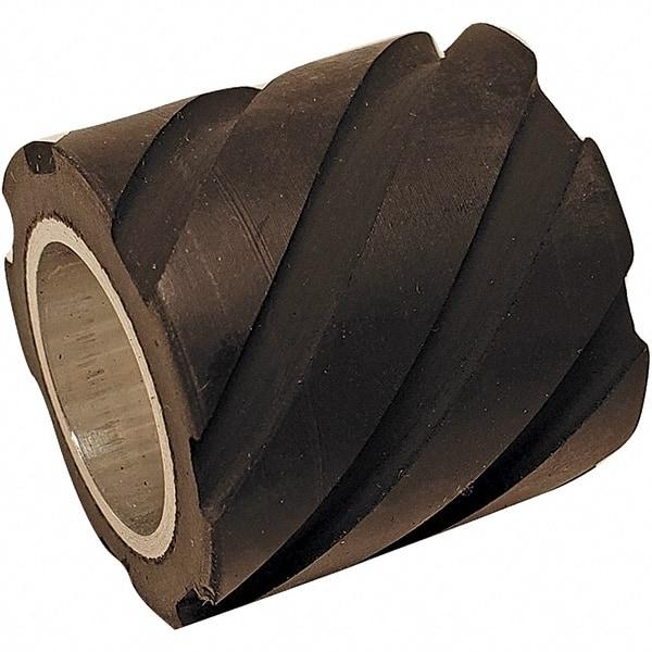 Dynabrade - 1" Diam x 5/8" Wide Contact Wheel - 5/8" Arbor Hole, Flat, 70 Duro Rubber Face - Americas Industrial Supply