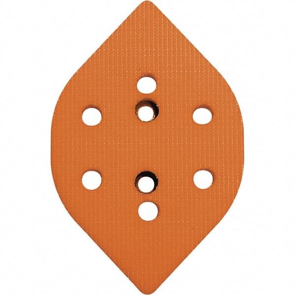 Dynabrade - Tear Drop Hook Face Backing Pad - Dynafine Compatible, Screw Attachment, Vacuum Pad, 3/8" Thick, Soft Density - Americas Industrial Supply