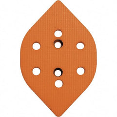 Dynabrade - Tear Drop Hook Face Backing Pad - Dynafine Compatible, Screw Attachment, Vacuum Pad, 3/8" Thick, Soft Density - Americas Industrial Supply