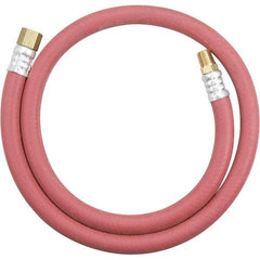 Dynabrade - 3/8" ID 3.3' Long Hose - Male/Female Ends, 90 Working psi, Red - Americas Industrial Supply