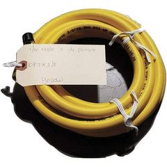 Dynabrade - 3/8" ID 10' Long Hose - Female/Male Ends, 1/4" Fitting, Red - Americas Industrial Supply