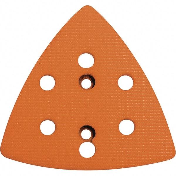 Dynabrade - Triangular Hook Face Backing Pad - Dynafine Compatible, Screw Attachment, Vacuum Pad, 3/8" Thick, Soft Density - Americas Industrial Supply