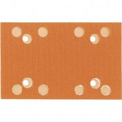 Dynabrade - 5 x 3-1/4" Rectangular Hook Face Backing Pad - Dynabug Model T Compatible, Screw Attachment, Vacuum Pad, 3/8" Thick, Medium Density, Short Nap - Americas Industrial Supply