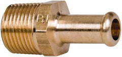 Dynabrade - 3/8 NPT Thread Hose Barb x Male NPT Connector - 3/8" ID Hose, Brass - Americas Industrial Supply