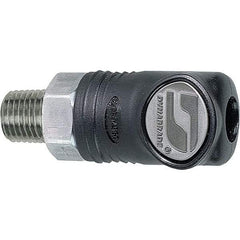 Dynabrade - 1/4 Male NPT Pneumatic Hose Coupler - 1/4" Body Diam - Americas Industrial Supply