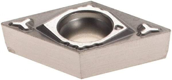 Sumitomo - DCGT32 EFC Grade T1500A Cermet Turning Insert - 55° Diamond, 3/8" Inscr Circle, 5/32" Thick, 1/64" Corner Radius - Americas Industrial Supply