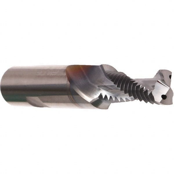 Emuge - 9/16-12, 0.482" Cutting Diam, 2 Flute, Solid Carbide Helical Flute Thread Mill - Internal Thread, 1.339" LOC, 4.331" OAL, 16mm Shank Diam - Americas Industrial Supply