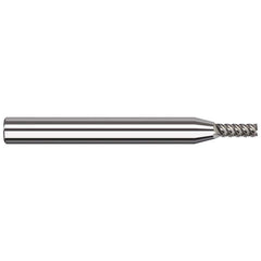 Harvey Tool - Square End Mills; Mill Diameter (Inch): 1/16 ; Mill Diameter (Decimal Inch): 0.0620 ; Length of Cut (Decimal Inch): 0.1860 ; Material: Solid Carbide ; Finish/Coating: Uncoated ; Shank Diameter (Inch): 1/8 - Exact Industrial Supply