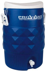 PRO-SAFE - 5 Gal Beverage Cooler - Plastic, Blue/White - Americas Industrial Supply