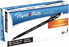 Paper Mate - 1mm Ball Point Stick Pen - Black - Americas Industrial Supply