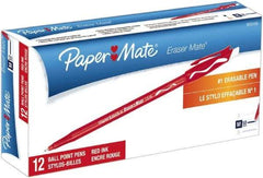 Paper Mate - 1mm Ball Point Stick Pen - Red - Americas Industrial Supply