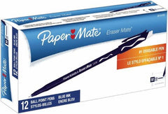 Paper Mate - 1mm Ball Point Stick Pen - Blue - Americas Industrial Supply