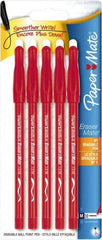 Paper Mate - 1mm Ball Point Stick Pen - Red - Americas Industrial Supply