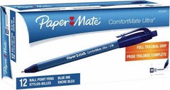 Paper Mate - 1mm Ball Point Retractable Pen - Blue - Americas Industrial Supply