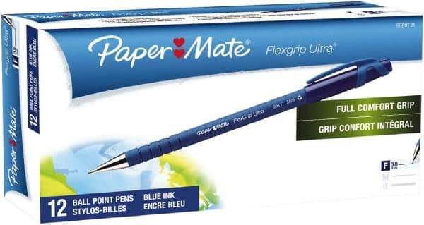 Paper Mate - 0.8mm Ball Point Stick Pen - Blue - Americas Industrial Supply