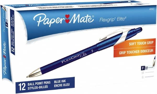 Paper Mate - 0.8mm Ball Point Retractable Pen - Blue - Americas Industrial Supply