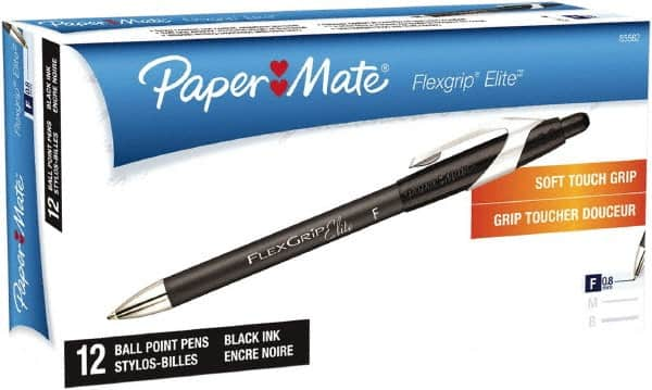 Paper Mate - 0.8mm Ball Point Retractable Pen - Black - Americas Industrial Supply