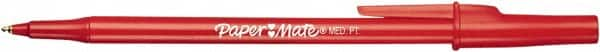 Paper Mate - 1mm Ball Point Stick Pen - Red - Americas Industrial Supply