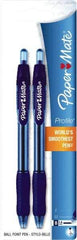 Paper Mate - 1.4mm Ball Point Retractable Pen - Blue - Americas Industrial Supply