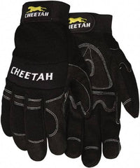 MCR Safety - Size L Leather General Protection Work Gloves - For Work & Driver, Uncoated, Adjustable Closure Cuff, Black, Paired - Americas Industrial Supply