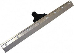 SEYMOUR-MIDWEST - 24" EPDM Blade Floor Squeegee - Threaded End, Single Edge, Gray, Aluminum Holder - Americas Industrial Supply