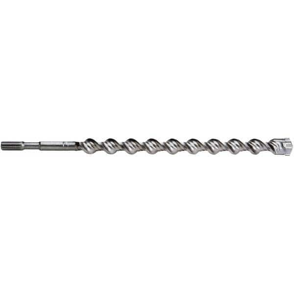Irwin - 3/4" Diam, Spline Shank, Carbide-Tipped Rotary & Hammer Drill Bit - Americas Industrial Supply