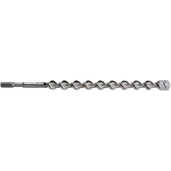 Irwin - 1-1/4" Diam, Spline Shank, Carbide-Tipped Rotary & Hammer Drill Bit - Americas Industrial Supply