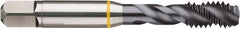 Guhring - 1-12 UNF 2B/3B Modified Bottoming Spiral Flute Tap - Cobalt, TiCN Finish, 5.13" OAL, Right Hand Flute, Right Hand Thread, H4, Series 4410 - Americas Industrial Supply
