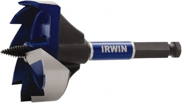 Irwin - 3-5/8", 7/16" Hex Shank, Self Feed Drill Bit - Americas Industrial Supply