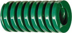 Associated Spring Raymond - 1-1/2" Hole Diam, 3/4" Rod Diam, 5-1/2" Free Length, Green Die Spring - 553 Lb Max Deflection, 2.7717" Max Deflection, Light Duty, Chromium Alloy Steel - Americas Industrial Supply