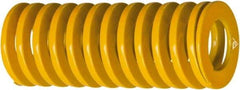 Associated Spring Raymond - 2" Hole Diam, 1" Rod Diam, 8" Free Length, Yellow Die Spring - 2935 Lb Max Deflection, 2.7795" Max Deflection, Extra Heavy Duty, Chromium Alloy Steel - Americas Industrial Supply