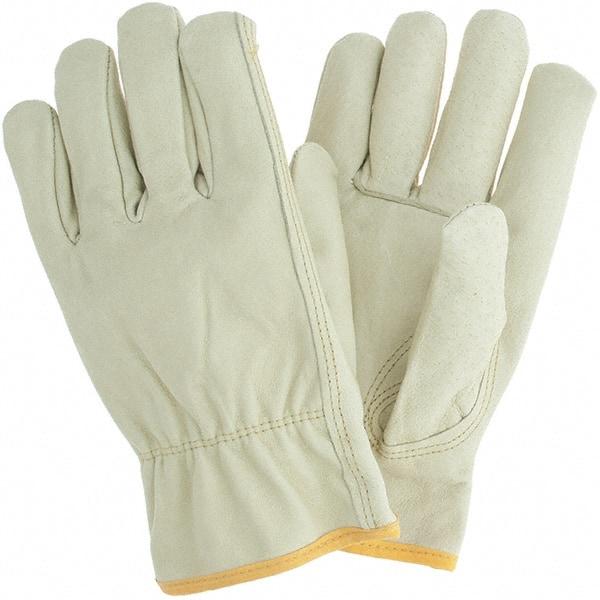 MCR Safety - Size 2XL Cold Protection Work Gloves - For Work & Driver, Uncoated, Natural/Red, Paired - Americas Industrial Supply