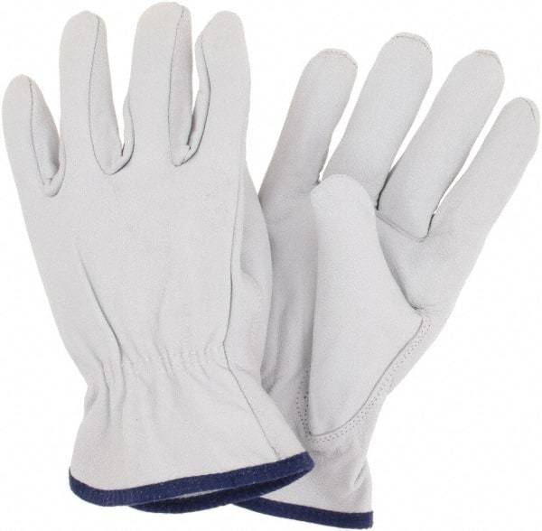 MCR Safety - Size XL Goatskin General Protection Work Gloves - For Work & Driver, Uncoated, Slip-On Cuff, Cream, Paired - Americas Industrial Supply