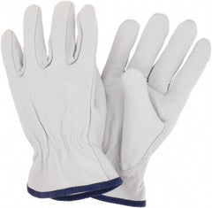 MCR Safety - Size XL Goatskin General Protection Work Gloves - For Work & Driver, Uncoated, Slip-On Cuff, Cream, Paired - Americas Industrial Supply