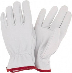 MCR Safety - Size S Goatskin General Protection Work Gloves - For Work & Driver, Uncoated, Slip-On Cuff, Cream, Paired - Americas Industrial Supply