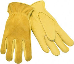 MCR Safety - Size M Deerskin General Protection Work Gloves - For Work & Driver, Uncoated, Natural, Paired - Americas Industrial Supply