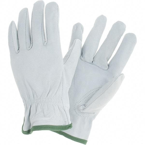 MCR Safety - Size M Goatskin General Protection Work Gloves - For Work & Driver, Uncoated, Slip-On Cuff, Cream, Paired - Americas Industrial Supply