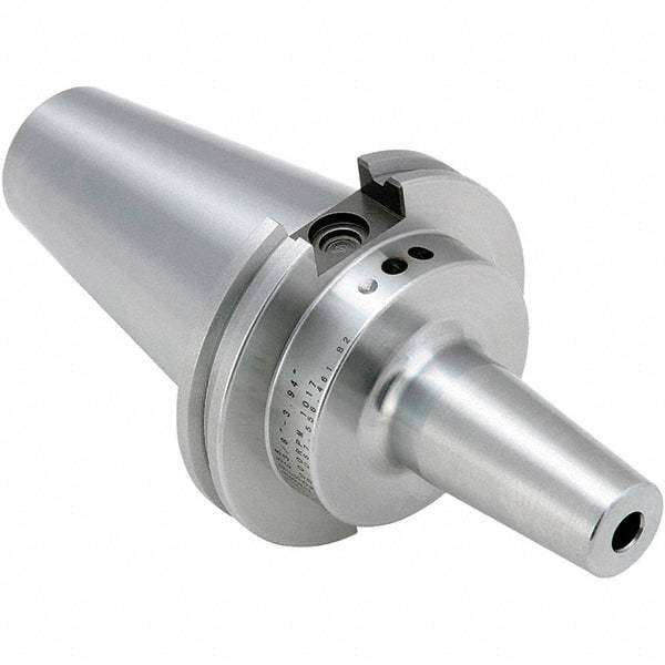 Techniks - 14mm Hole Diam, CAT50 Taper Shank Shrink Fit Tool Holder & Adapter - 100mm Projection, 27mm Nose Diam, Through Coolant - Exact Industrial Supply