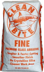 NC Minerals - Fine Grade Angular Crushed Glass - 80 to 100 Grit, 50 Lb Bag - Americas Industrial Supply