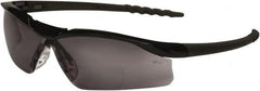 MCR Safety - +1, Gray Lenses, Scratch Resistant, Framed Magnifying Safety Glasses - Size Universal, Wrap Around, Black Frame - Americas Industrial Supply